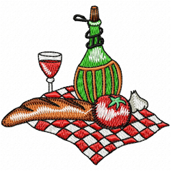 Foods And Sweets Embroidery Design 9 Foods And Sweets Embroidery Design 9